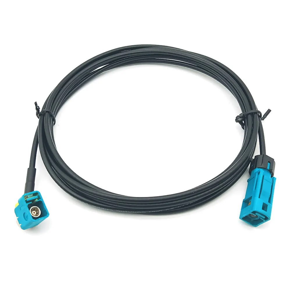 Waterproof Fakra Z Code Straight Fakra Female to Right Angle Fakra Jack Pigtail RG174 Low Lose Cable for Car Radio GPS Satellite