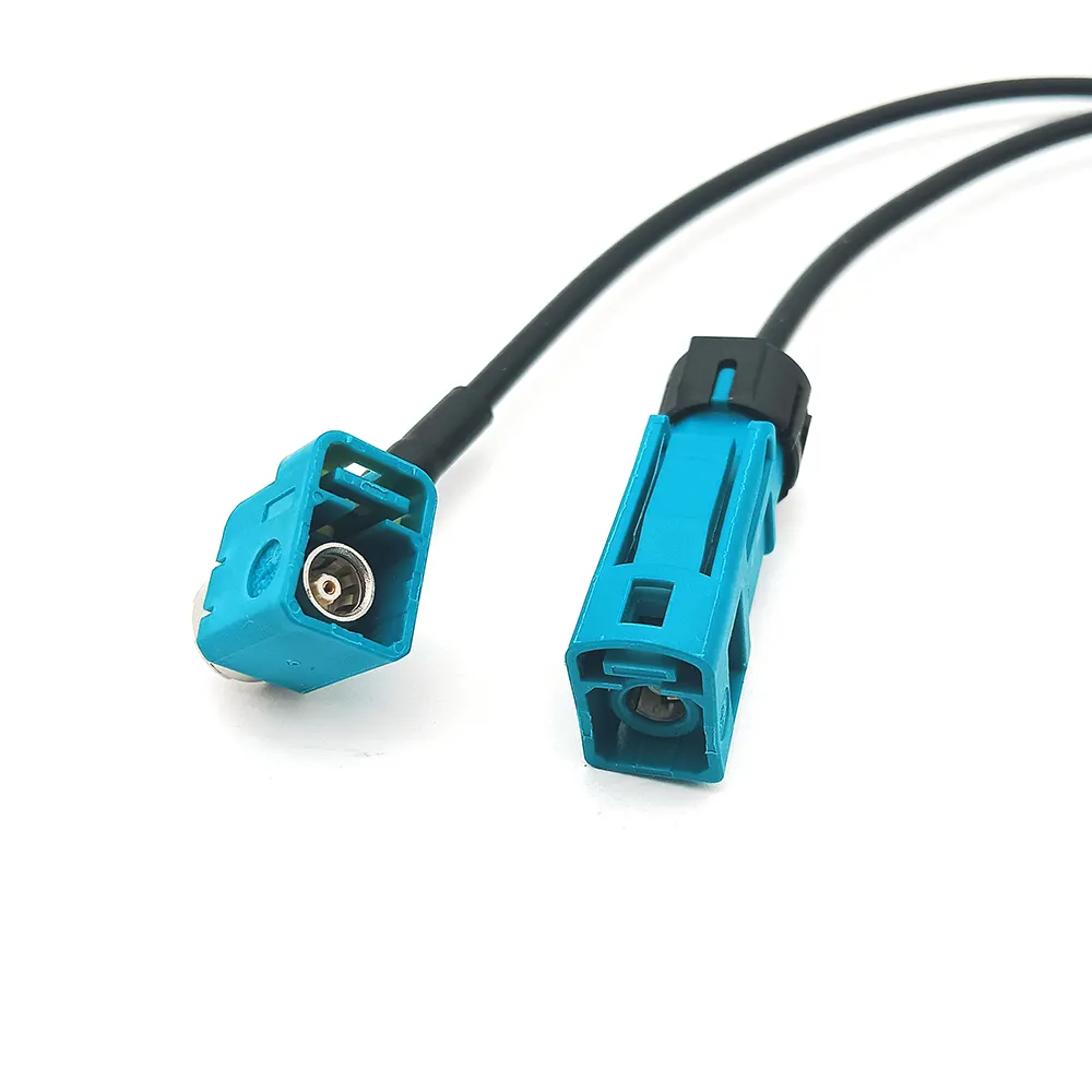 Waterproof Fakra Z Code Straight Fakra Female to Right Angle Fakra Jack Pigtail RG174 Low Lose Cable for Car Radio GPS Satellite