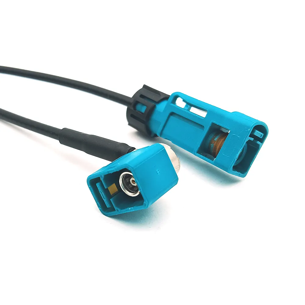 Waterproof Fakra Z Code Straight Fakra Female to Right Angle Fakra Jack Pigtail RG174 Low Lose Cable for Car Radio GPS Satellite