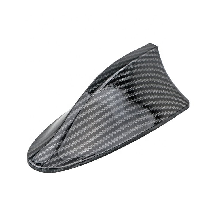 Yuechi Wireless Outdoor Carbon Fiber Shark Fin Antenna Roof Decoration Car Radio AM/FM Shark Fin Roof for Universal