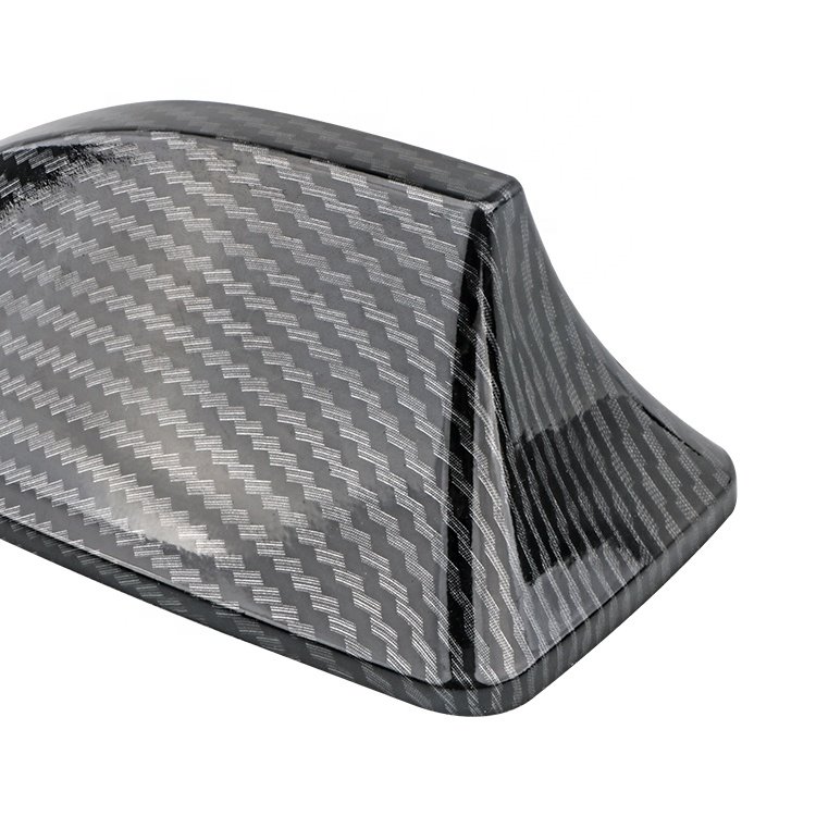 Yuechi Wireless Outdoor Carbon Fiber Shark Fin Antenna Roof Decoration Car Radio AM/FM Shark Fin Roof for Universal