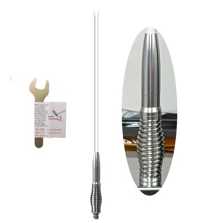 Omni 447MHz 4G 6.5dBi 4x4 Off-Road Antenna with Heavy-Duty Spring Fiberglass SMA Connector for Mobile Car Radio