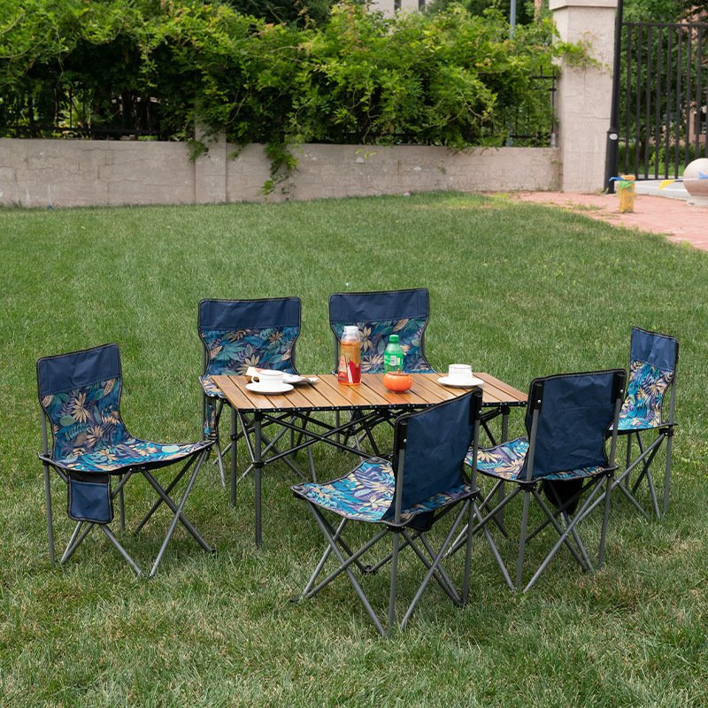 Outdoor Folding Tables and Chairs Portable Aluminum Alloy Table Camping Picnic Outing Car Barbecue Home Egg Roll Table