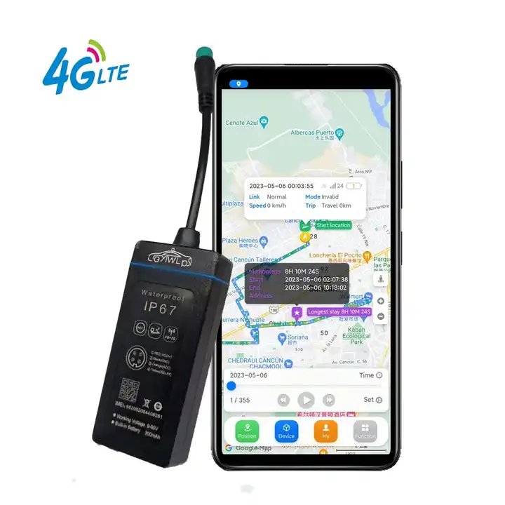 IP67 Waterproof 4G J16 in Car GPS tracker for Motorcycles 300mAh Battery Real-time Positioning GPS tracker in Car Free APP