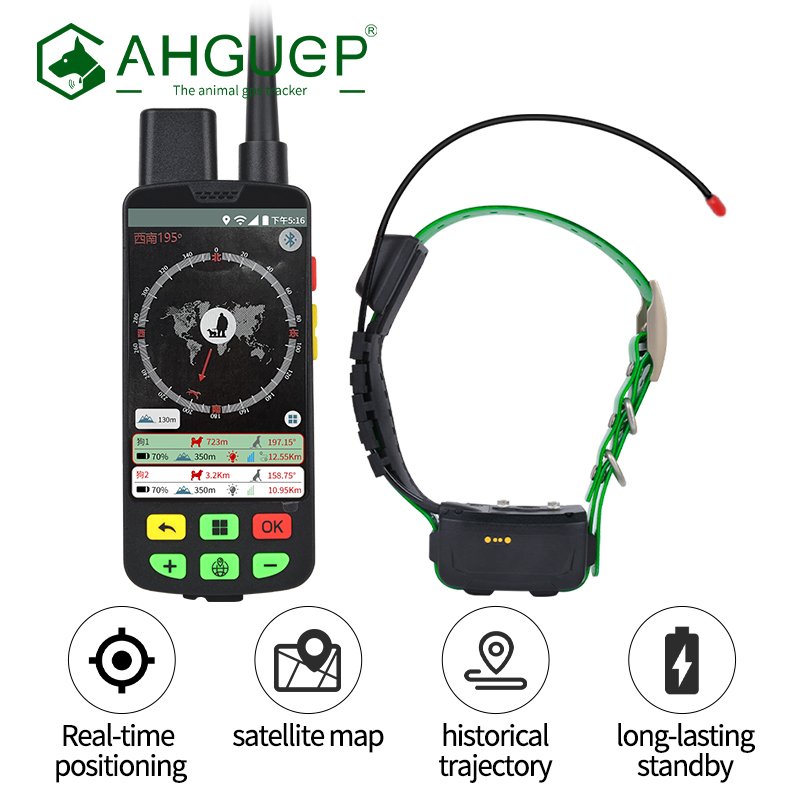 AHGUEP Brand Pet GPS Tracker Waterproof VHF Wearable 4G Network GSM Device Reasonably Priced Hot Seller