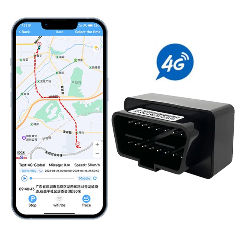 YOGU 2024 Overspeed Alarm 4G Built-in Antenna YG-OBD Plug and Play tracker Gps