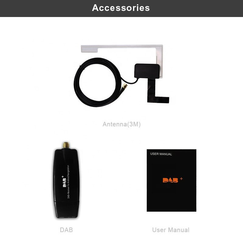 Exontek USB DAB Adapter DB01 Antenna Module DAB+ Receiver Box for Car Android Radio Stereo for European Digital Broadcasting
