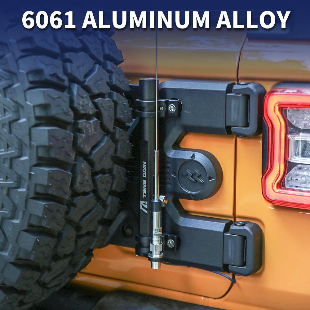 Off-road Accessories CNC Aluminum Flagpole Antenna Mount Holder Bracket Car Flagpole Mount for 18-20 Jeep Wrangler JK JL