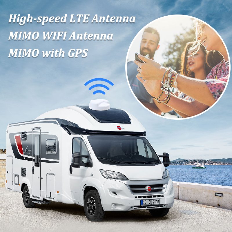 Combination mobile Trailer Truck Caravan communication antena 4G LTE Wifi GPS Combo antenna Screw Mount MIMO Combination Antenna