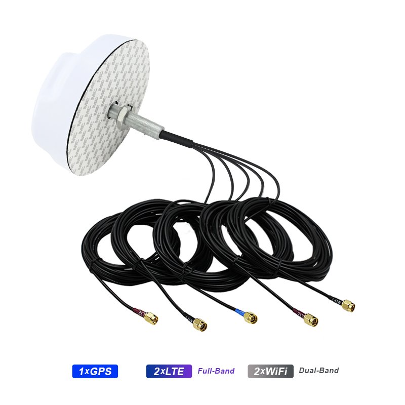 Combination mobile Trailer Truck Caravan communication antena 4G LTE Wifi GPS Combo antenna Screw Mount MIMO Combination Antenna