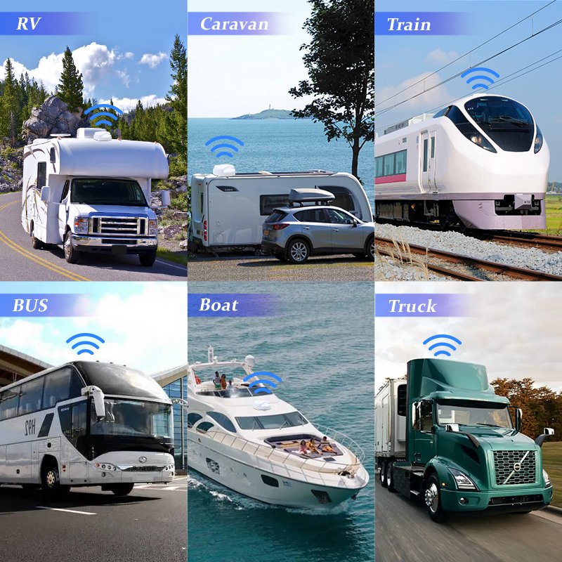 Combination mobile Trailer Truck Caravan communication antena 4G LTE Wifi GPS Combo antenna Screw Mount MIMO Combination Antenna