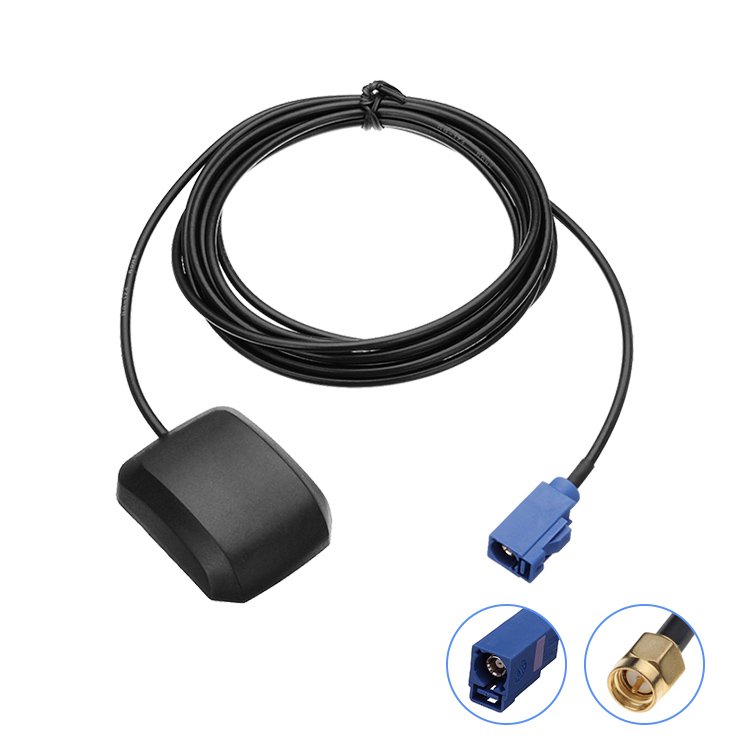 High Quality Fakra Connector Flexible Car Active GPS Omni Directional Antenna