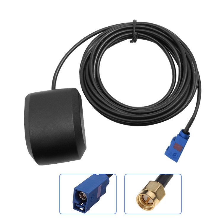 High Quality Fakra Connector Flexible Car Active GPS Omni Directional Antenna