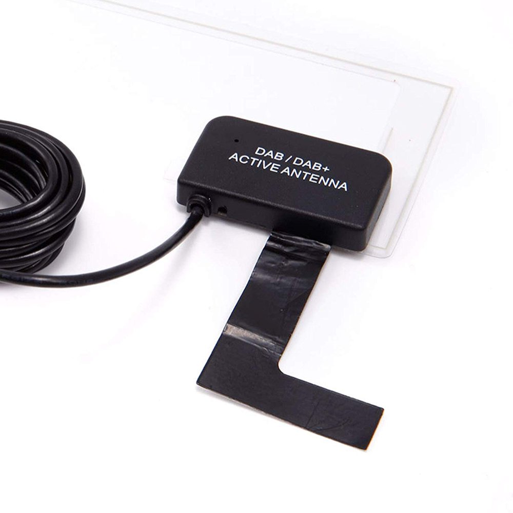 Car Radio FM DAB Antenna Taxi Radio Signal Amplifying Antenna Windshield Attached Antena Patch Sticker with 3M Cable