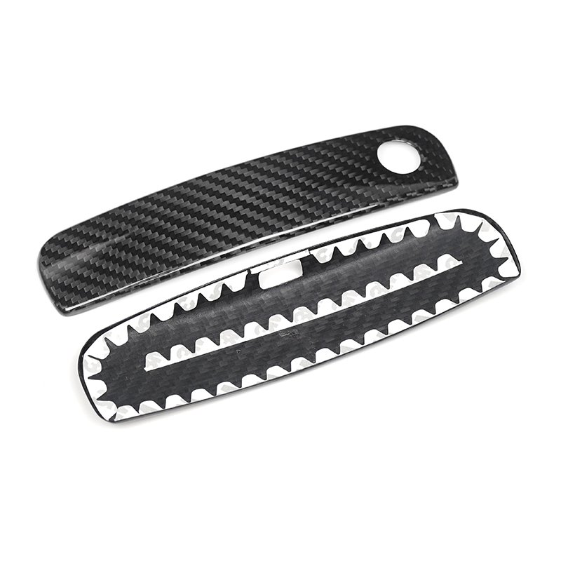 Shasha Carbon Fiber Door Handle Decorative Sticker Carbon Fiber Car Accessories for Dodge Challenger/Charger 2011-2024