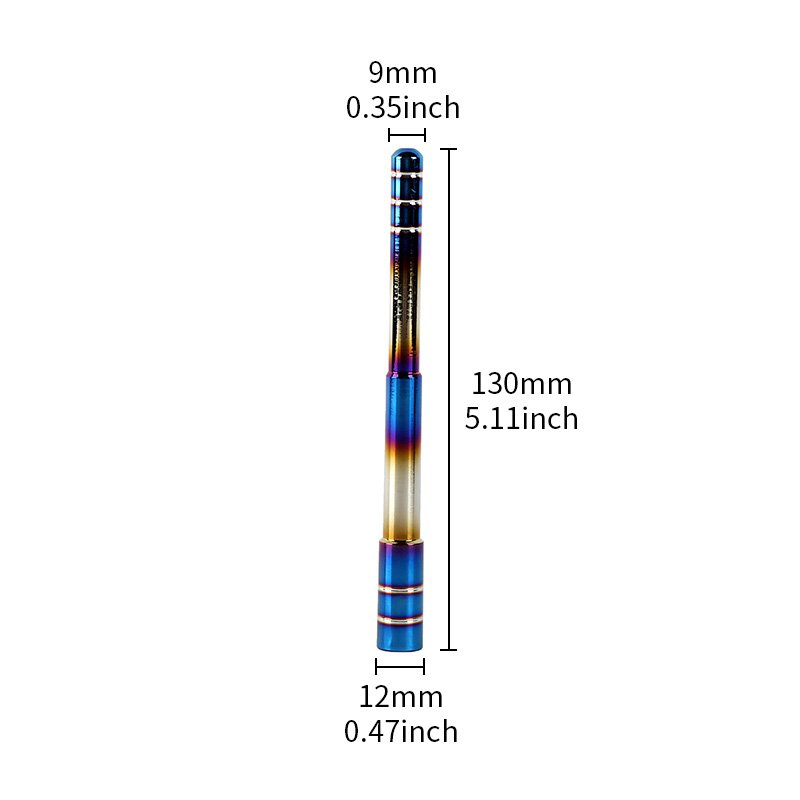 Decorative Antenna Aluminum Alloy Burnt Blue Look Antenna Universal Modeling Decorating Parts Car Accessories