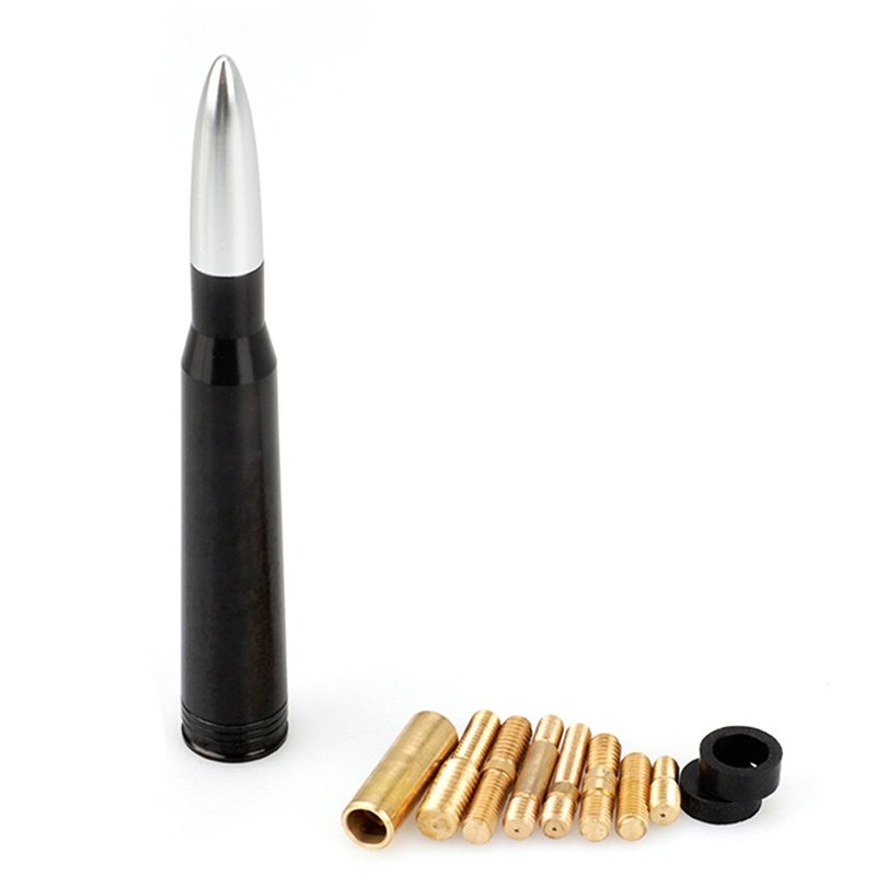 Short Bullet Antenna Aluminum for Ford 10-19 F150 F-150 Raptor/King Ranch/Lariat/Platinum/XL/XLT/FX2/FX4/STX/SVT Tremor