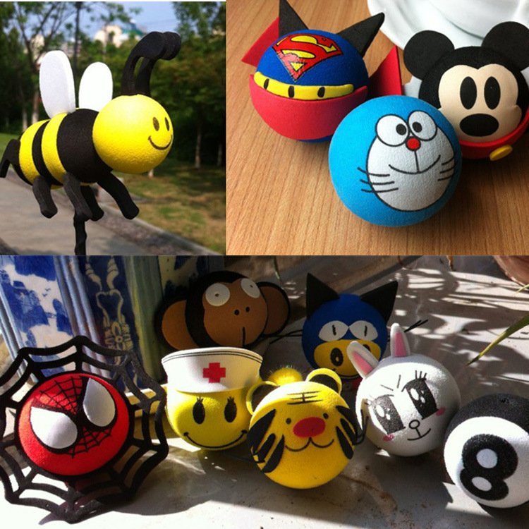 Car Antenna Topper Ball Home Decoration EVA Foam Antenna Ball Environmentally Friendly Non-Toxic Gardening Car Decoration