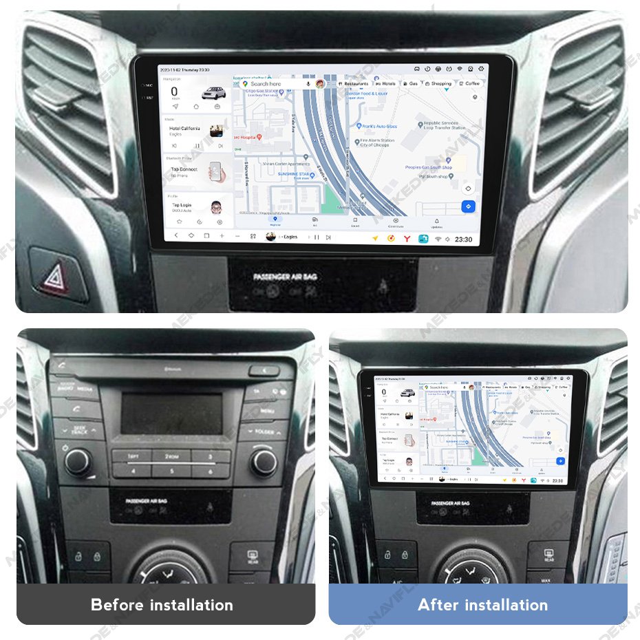MEKEDE DUDUAUTO Car-play Auto Video Gps Navigation 360 Camera Touch Screen Car Radio Stereo for Hyundai I40 2016