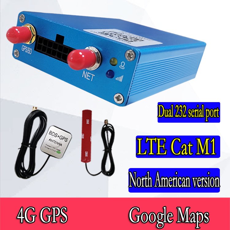 Car Mounted External Antenna CatM1 Gps Locator 4G Gps Truck Car tracker with Dual 232 Serial Ports