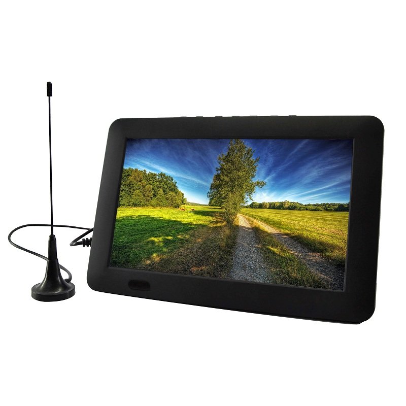 Hotsale Portable Digital TV 9inch LCD DVB-T2 ATSC ISDB 12V Car TV With Antenna Receiver Built-in Battery