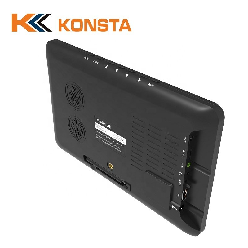 Hotsale Portable Digital TV 9inch LCD DVB-T2 ATSC ISDB 12V Car TV With Antenna Receiver Built-in Battery