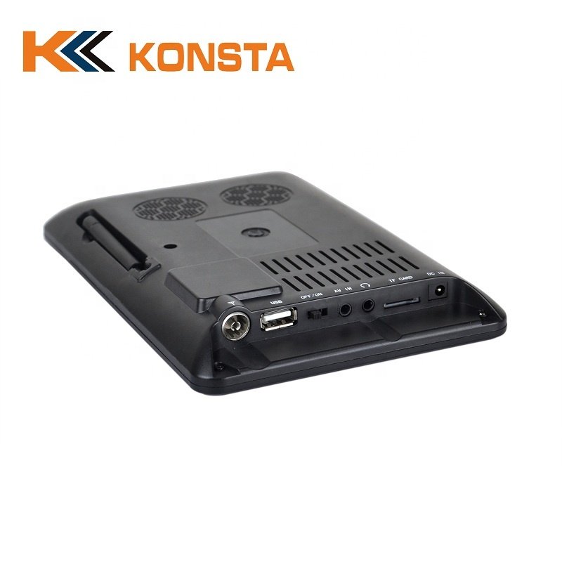 Hotsale Portable Digital TV 9inch LCD DVB-T2 ATSC ISDB 12V Car TV With Antenna Receiver Built-in Battery