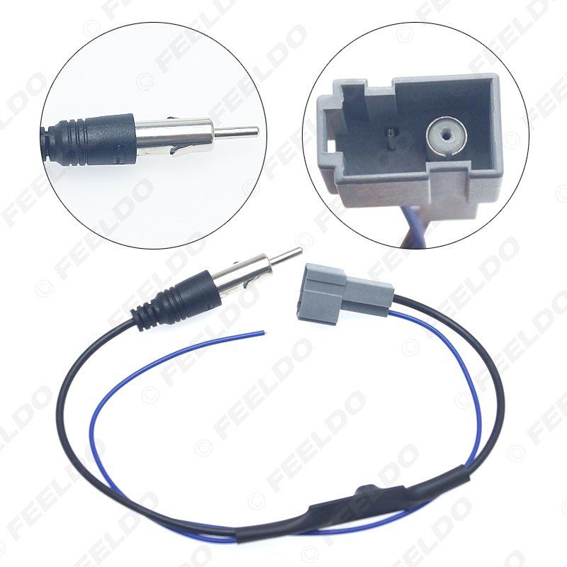 Car Stereo Radio Antenna Standard Wiring Plug Adapter With Amplifier FM Wire Harness for Honda Aftermarket Installation Cable