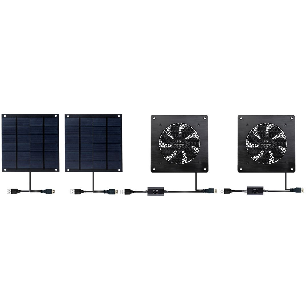 Car Cooler Solar Energy Powered Fan DC Motor Exhaust Fan with Solar Panel