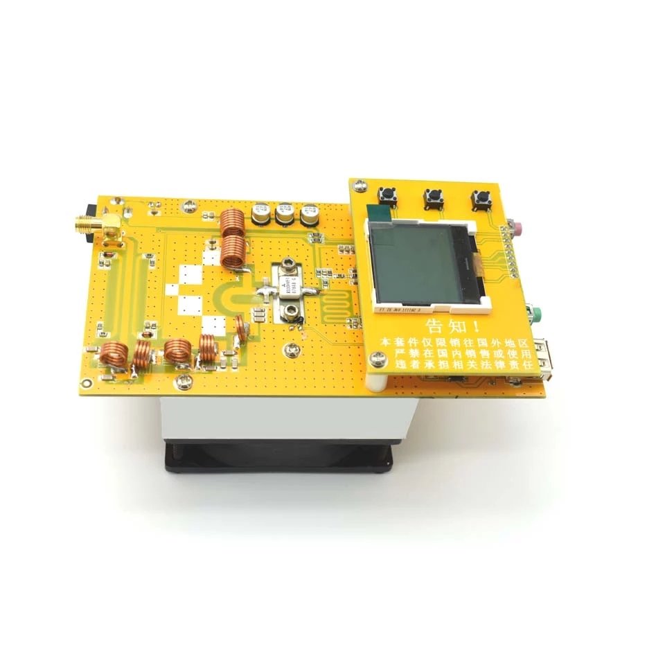 30W PLL Stereo FM Transmitter 76M-108MHz 12V Digital LED Radio Station Module with Heatsink Fan