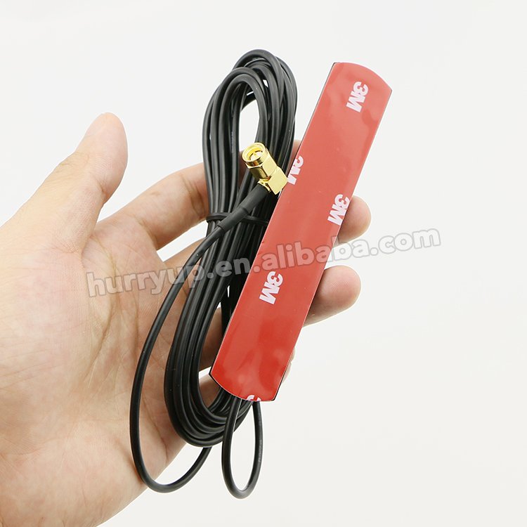 800~2700MHz SMA Male Angled 3 Meters RG174 Cable 4G LTE Antenna, Customized 433MHz 2G 3G Antenna IoT Cellular 4G Car Antenna