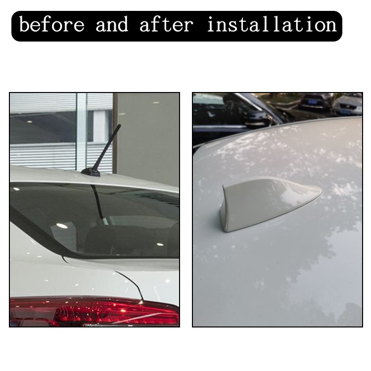 Antenna Cover Fin Universal Radio Signal Auto Shark Fin Style Antenna Universal Car Roof Decoration Modification Car Accessories