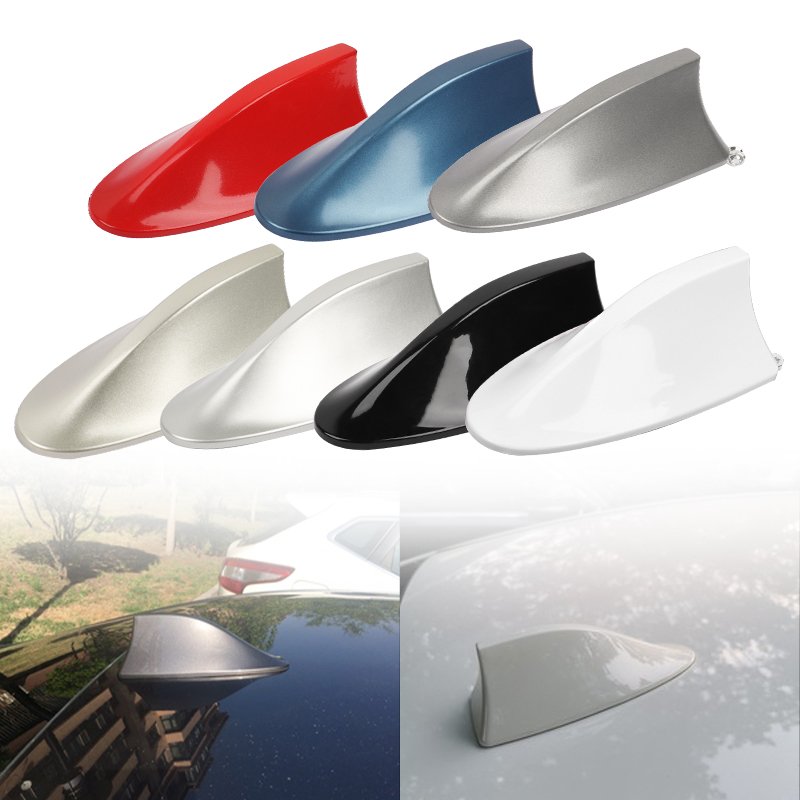 Antenna Cover Fin Universal Radio Signal Auto Shark Fin Style Antenna Universal Car Roof Decoration Modification Car Accessories