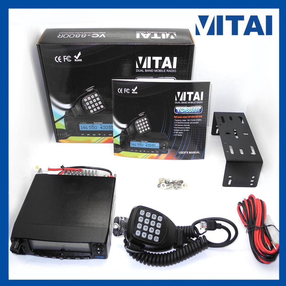 VITAI VC-8800R VHF/UHF Dual Band Mobile Radio Communication Equipment Mobile Transceiver