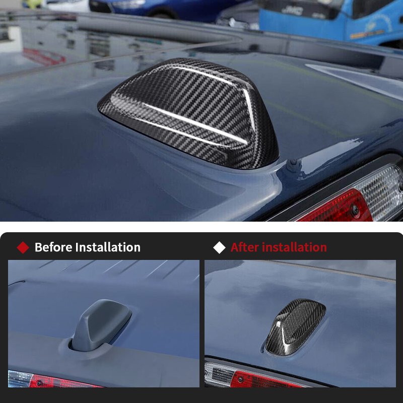 Carbon Fiber Roof Antenna Decoration Shell Antenna Cover for Dodge Durango 2014-2024/Ram 2018-2024/Jeep Grand Cherokee 2021-2024
