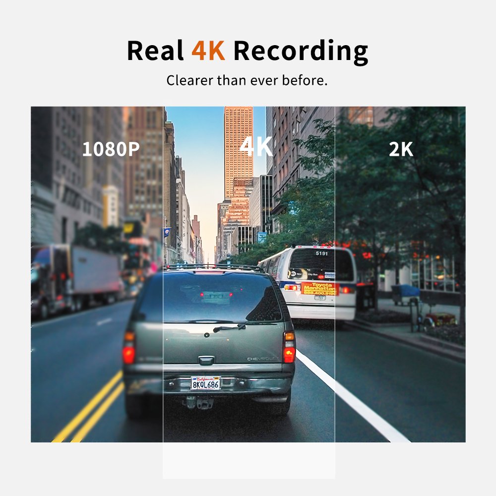 4K Video Recorder Streaming Mirror Dash Cam 10inch Touch Screen Black Box Nigh Vision Rear View Car DVR Camera With GPS Module
