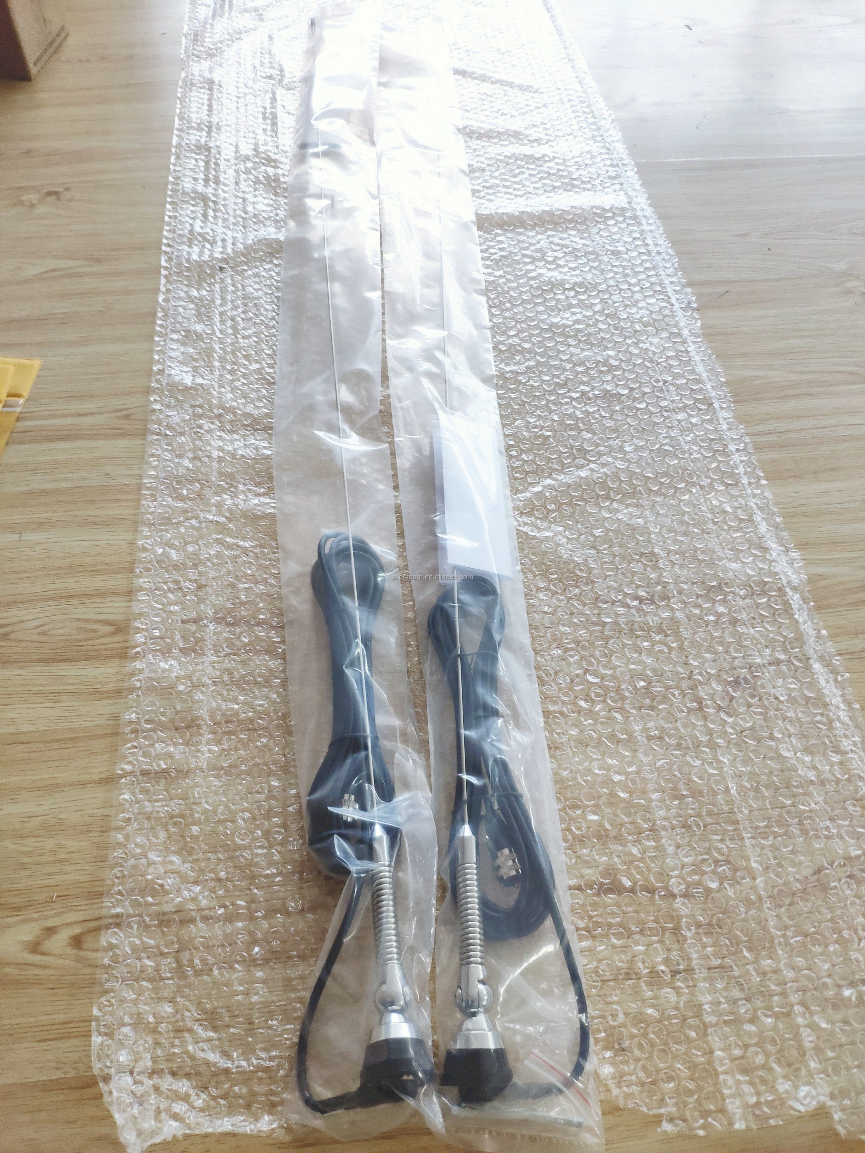 FM Stainless Steel Wireless Radio Antenna 66-88MHz Spring Coil Car Antenna Fm Radio Transmitter with FME Connector