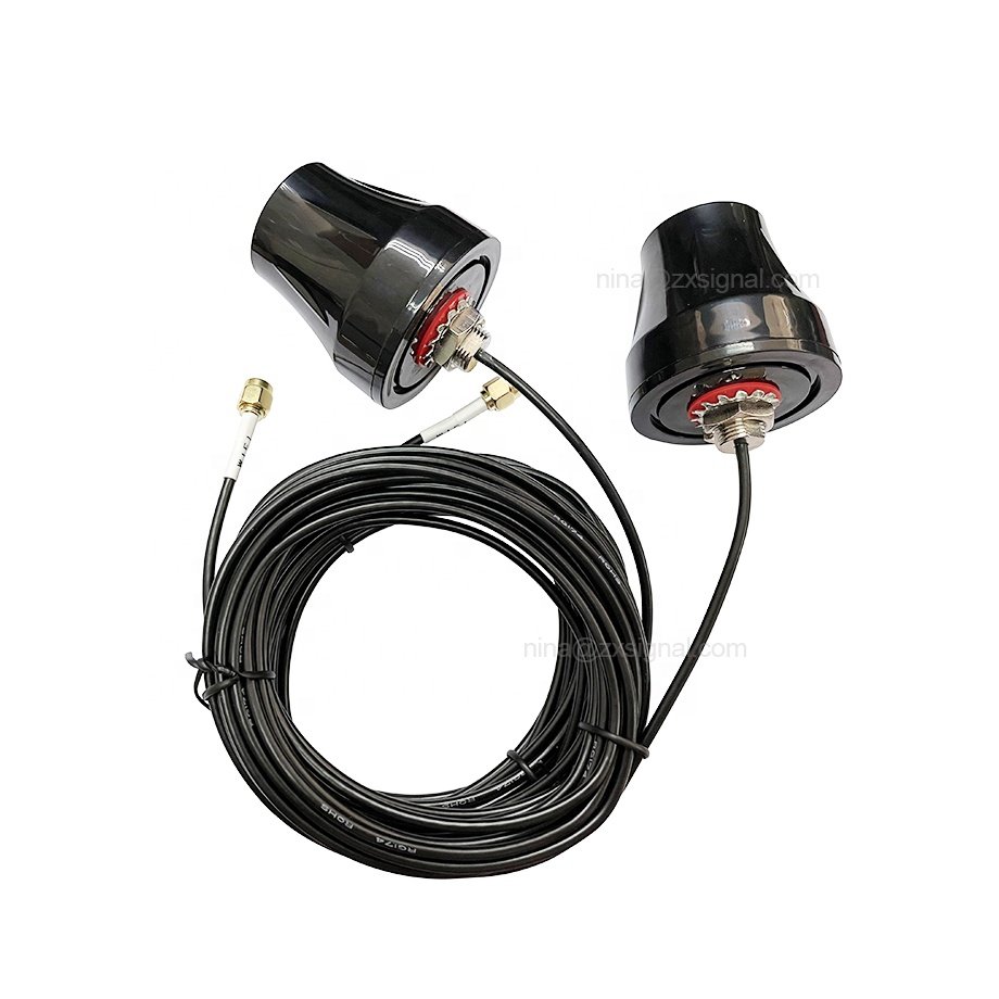 Active Combo Round Magnetic Mount Tracker External Car GSM GPS Antenna With RG174 Cable 3M SMA