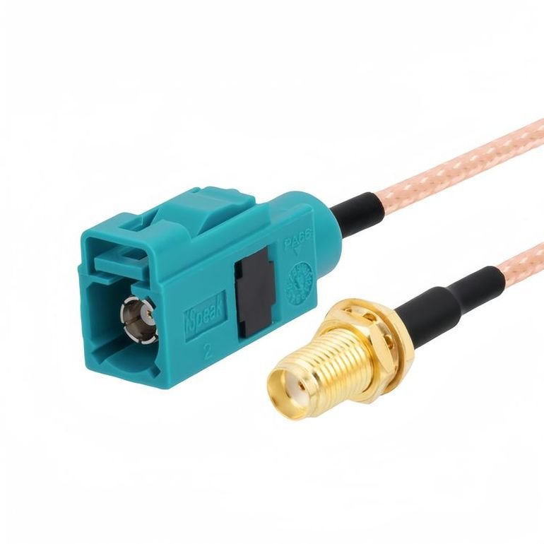 Superior RF Connectivity Z Male SMA Plug Connector RG316 Antenna Cable Fakra Z Male Straight Right Angle Fiber Optic Cable