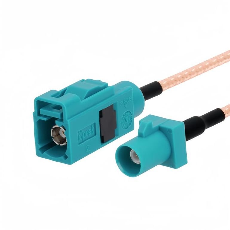 Superior RF Connectivity Z Male SMA Plug Connector RG316 Antenna Cable Fakra Z Male Straight Right Angle Fiber Optic Cable