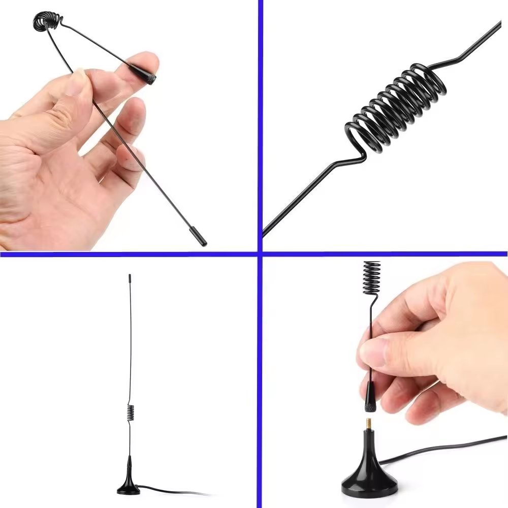 UT-106UV Long Range Outdoor Dual Band VHF +UHF Loop Magnetic Vehicle-mounted Antenna UT-106 Walkie Talkie Car Radio Anteena