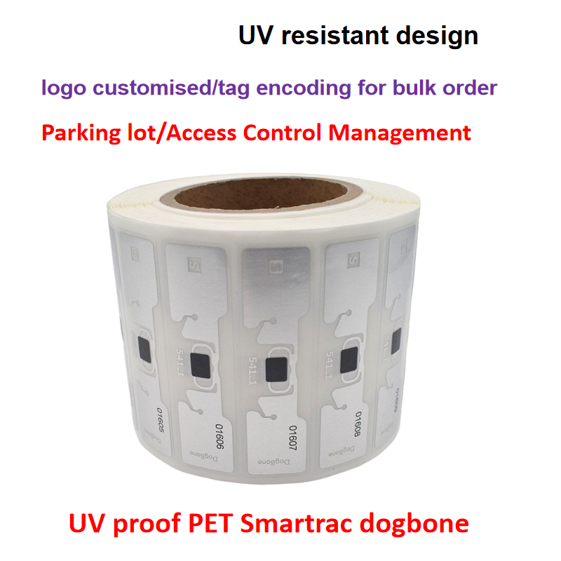 UVHF Vehicle Anti-Detachment Electronic Tag RFID Remote Reading PVC Windshield Vehicle Identification Card Sticker