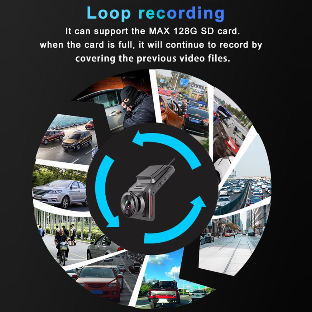 K18 Car DVR Logger Dashcam 4G WiFi GPS Enabled Dual Lens FHD 1080P Rearview Camera with LCD Display and IPS Screen Type