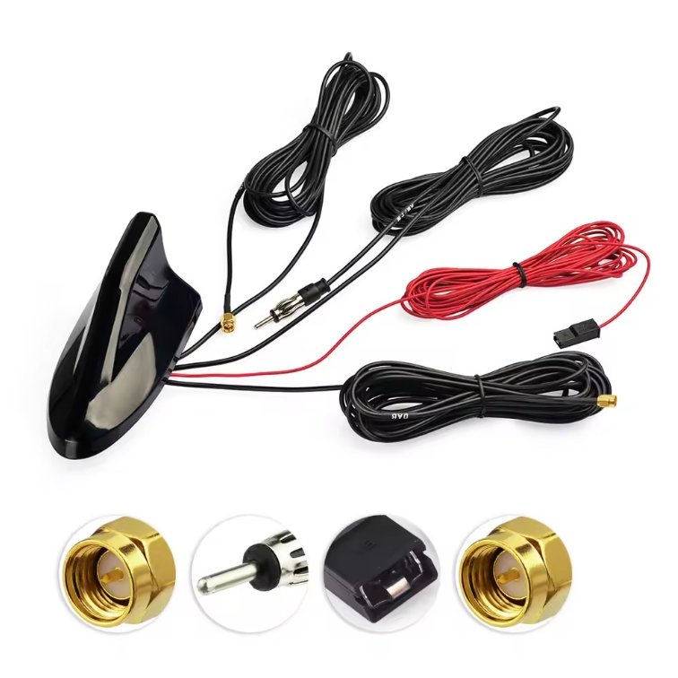 Shenzhen Yixin Wholesale Black Universal Amplifier Shark Fin AM FM GPS Radio Antenna Roof Mount DAB Car Antenna