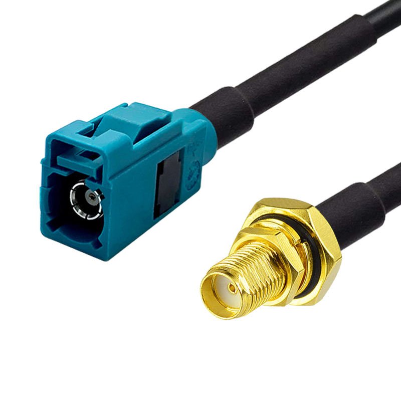 Fakra A B C D E F G H I K M Z Jack Female to plug male female Pigtail car vehicle camera antenna extension Coaxial Cable