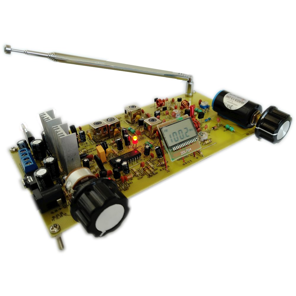 PACKBOX Discrete Components FM Stereo Radio LA3401 Decoding TDA2030A Stereo Power Amplifier With Frequency Display