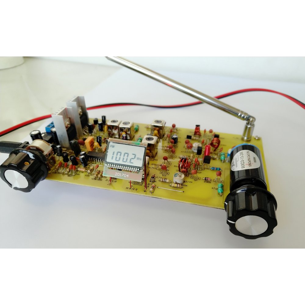 PACKBOX Discrete Components FM Stereo Radio LA3401 Decoding TDA2030A Stereo Power Amplifier With Frequency Display