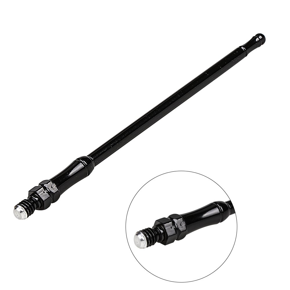 Cartaoo Parts 17CM Black Metal Flexible Car Decoration Antenna for Jeep Wrangler JK JL 07-19