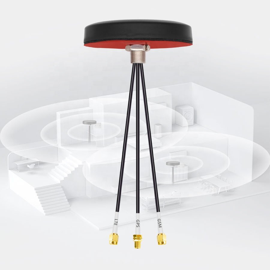 Factory Omni Directional Outdoor Waterproof 3 in 1 GSM 4G LTE GPS Glonass GNSS Screw Mount Combo Antenna with SMA Connector