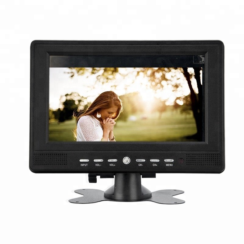 Popular Products LCD TV Digital DVBT2 ISDB ATSC With Rechargeable Battery 7inch Car TV